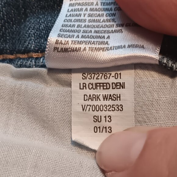 Old Navy women's plus size lot of 2 cropped capri ankle blue denim jeans sz 24 - Picture 15 of 15